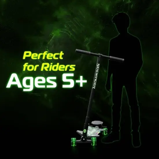 Melo SideWinder Kick Scooter - Green: Steel & Aluminum Frame, Lights Up image {6}