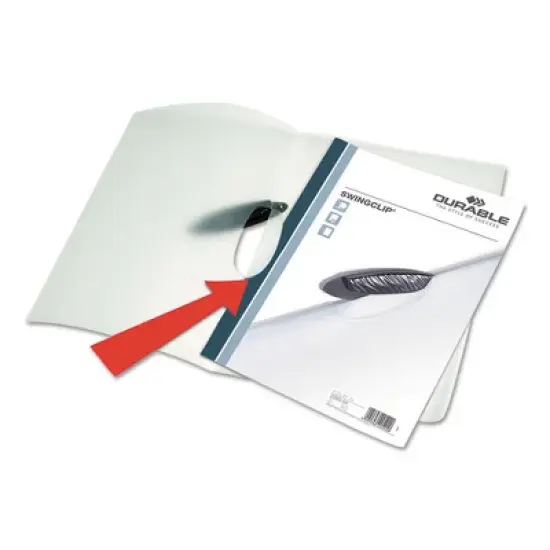 Durable Swingclip Clear Report Cover - 8.5" x 11" - Case of 25 image {2}