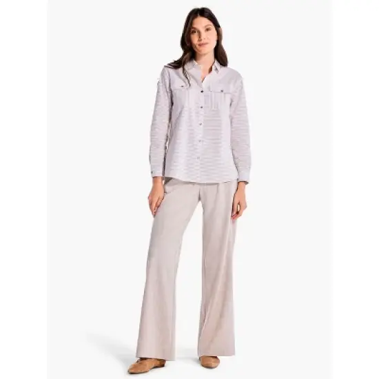 NIC + ZOE Sleek Striped Shirt image {7}