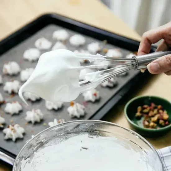 Unique Bargains Stainless Steel Silicone Non-Stick Coated Heat-Resistant Whisk 3 Pcs image {5}