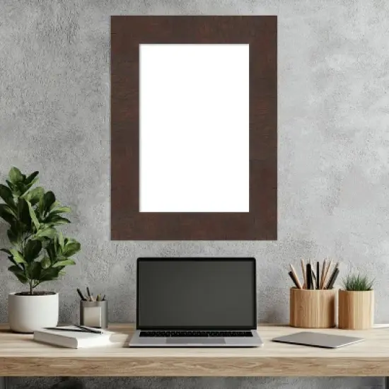 Amanti Art Wildwood Brown Framed Dry Erase Magnetic Board image {6}