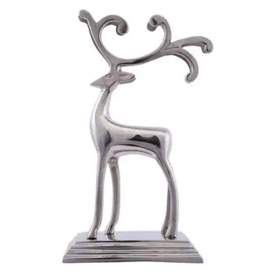 Kurt Adler Silver Reindeer Stocking Hanger image {3}