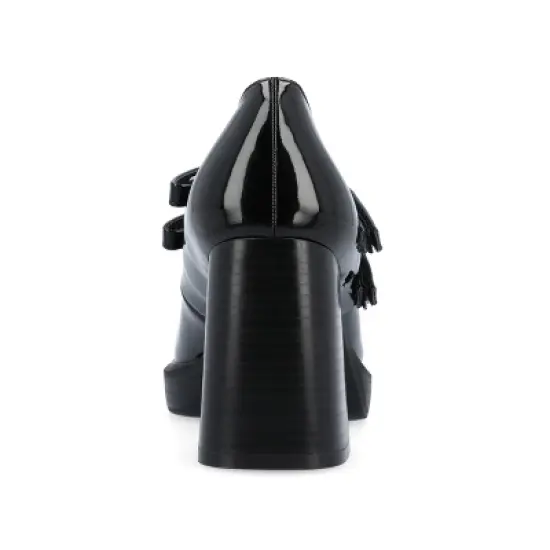 Journee Collection Womens Shasta Tru Comfort Foam Mid Heel Square Toe Pumps image {2}