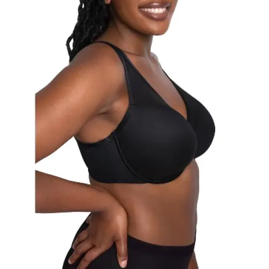 Curvy Couture Women's Sheer Mesh Plunge T-shirt Bra image {9}
