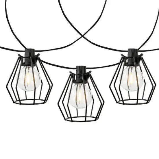 Bowne 10 Light LED 120" Outdoor String Light - PLT4053 - Safavieh image {4}