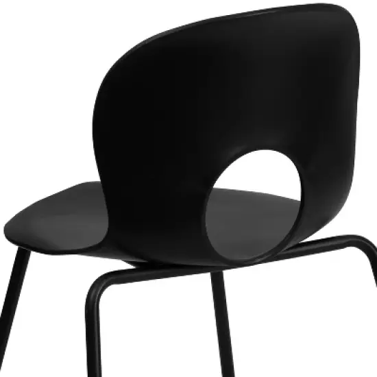 Emma and Oliver Multipurpose Designer Plastic Cafe Stack Chair image {5}