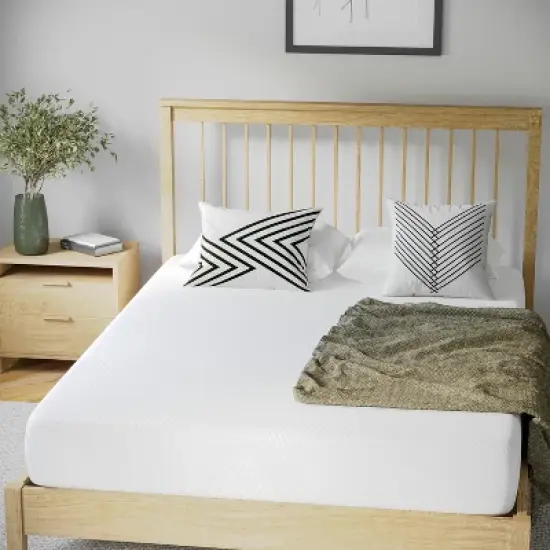 Flash Furniture Jasmine Charcoal & Green Tea Cooling Gel Memory Foam 8 Inch CertiPUR-US, Supportive Pressure Relief, Mattress in a Box image {4}