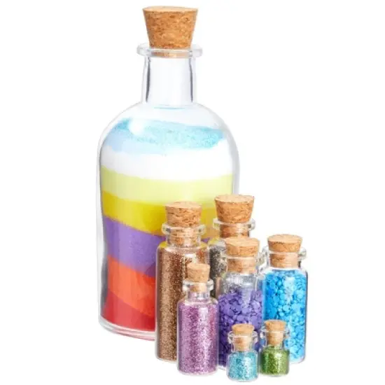 Juvale 80-Pcs Small Cork Stoppers Assorted Sizes - Mini Tapered Cork Plugs for Wine Bottles, Salt and Pepper Shakers, Crafts image {6}