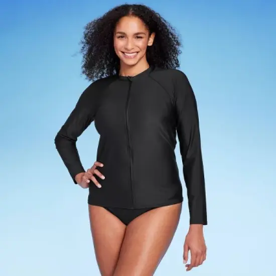 Women's UPF 50 Full Zip Mock Neck Rash Guard - Kona Sol&trade; image {2}