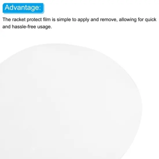 Unique Bargains Adhesive Ping Pong Paddle Protect Film Accessory 10 Pcs image {3}