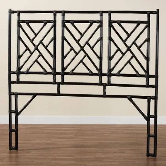 bali & pari Karavo Rattan Queen Size Standalone Headboard image {3}