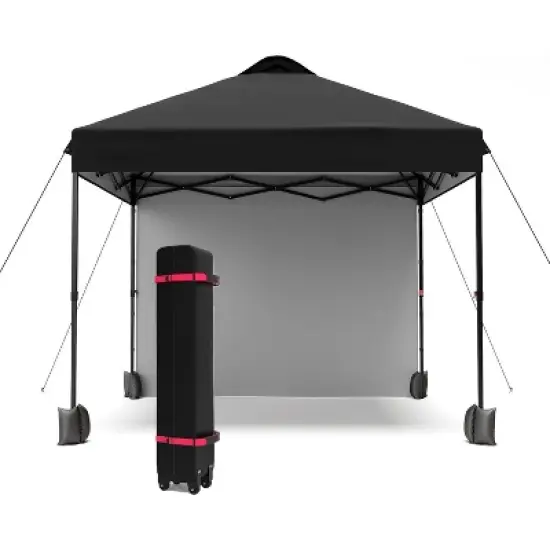 10'x10' Outdoor Canopy Tent with Sidewall, Easy Pop up Canopy with Vented Roof, Outdoor Sun Shade for Garden Commercial Party image {8}