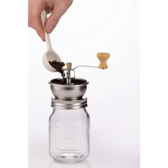 Kilner Coffee Grinder Set, Manual Grinder with Glass Storage Jar image {3}
