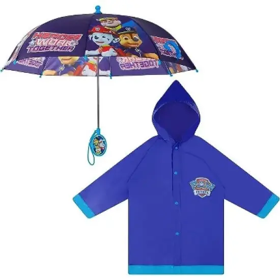 Paw Patrol Raincoat and Umbrella Set, Kids Ages 2-7 image {7}