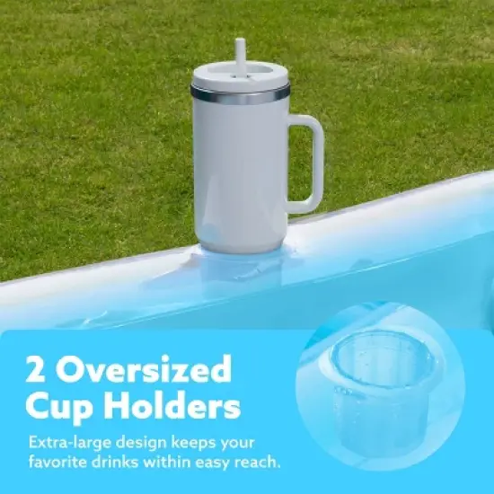 Sloosh Luxe Edition Inflatable Suntan Tub Floating Pool Lounger Pool Tanning Pool Inflatable Tanning Bed for Adults image {4}