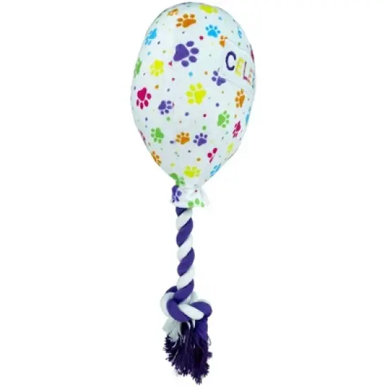 Multipet Plush Celebration Balloon with Rope Dog Toy - 12" image {1}