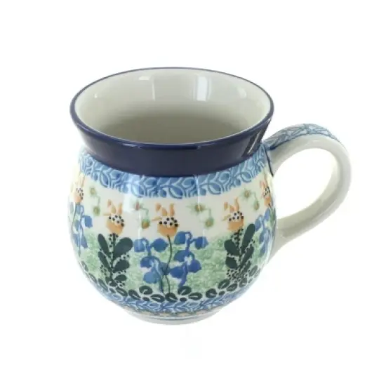 Blue Rose Polish Pottery Ceramika Artystyczna Bubble Mug image {16}