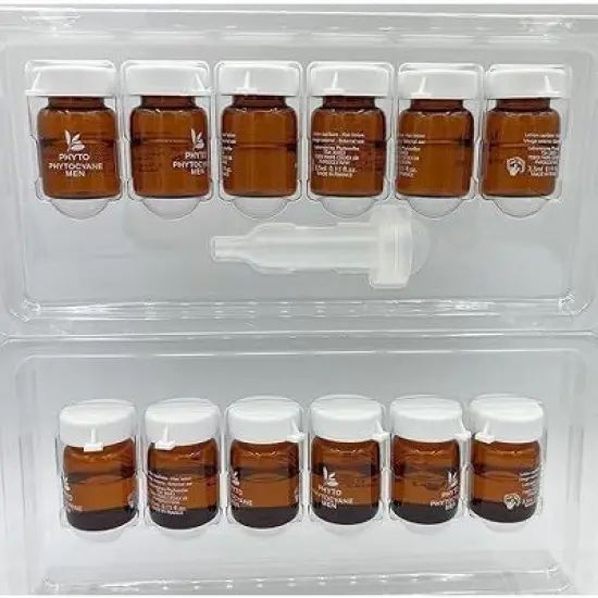 PHYTO PHYTOCYANE-MEN Densifying Treatment for Progressive Hair Thinning (12 Vials x 0.118 oz) Men Densify Serum for Hair Loss and Thinning Hair image {2}