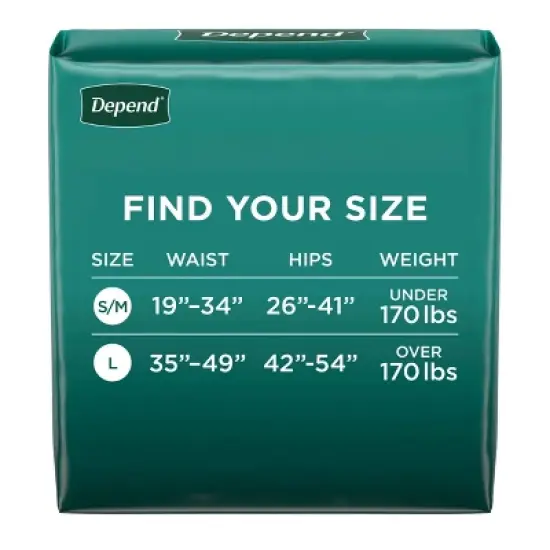 Depend Unisex Incontinence Protection with Tabs Underwear - Maximum Absorbency image {2}