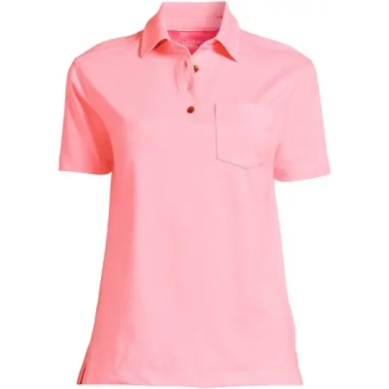 Lands' End Women's Short Sleeve Super T Polo image {1}