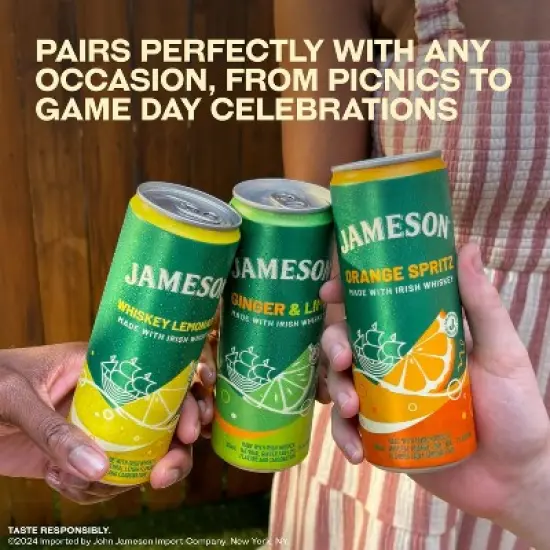 Jameson Whiskey Lime RTD - 4pk/355ml Cans image {3}