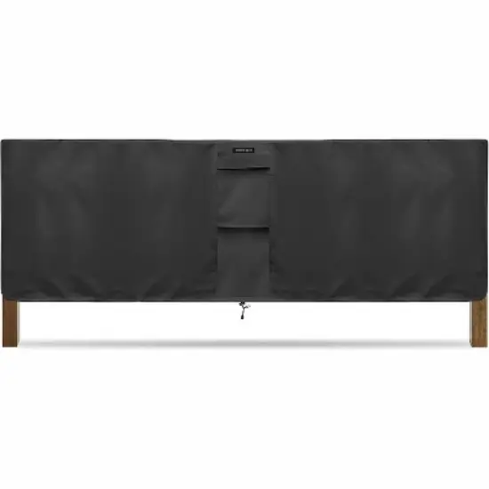 KHOMO GEAR Square Table Cover &ndash; Waterproof, Heavy-Duty Outdoor Furniture Cover in Black &ndash; Fits Patio Coffee, Side & Small Square Tables - 70x25x34 image {8}