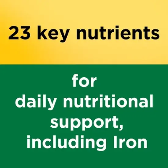 Nature Made Complete Multivitamin Mineral with Iron Nutritional Support Tablets - 130ct image {4}