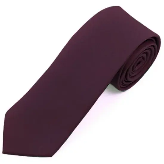 Men's Solid Color 2 Inch Wide And 57 Inch Long Slim Neckties image {30}