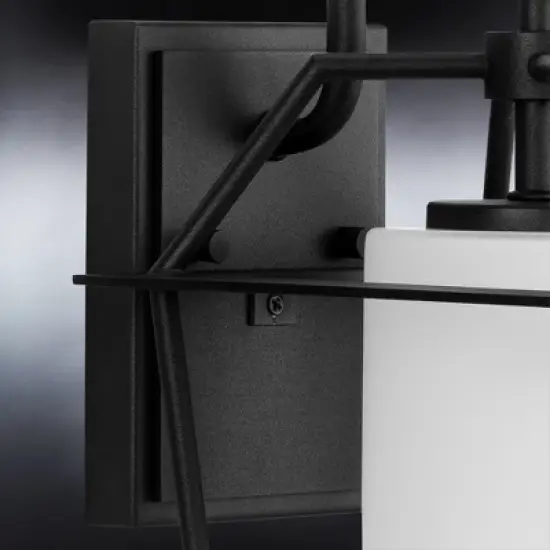 Urban Ambiance Luxury Minimalist Outdoor Wall Sconce 14.875''H x 7.5''W,  Midnight Black Finish,  Chandler Collection, UHP1390 image {4}