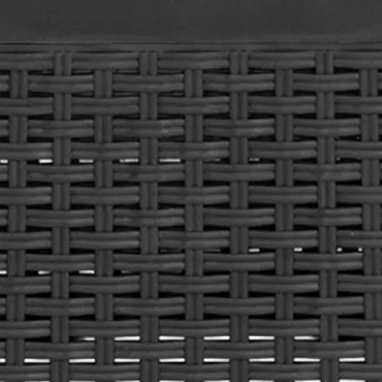 Flash Furniture Faux Rattan Plastic Chair Set with Matching Side Table image {7}