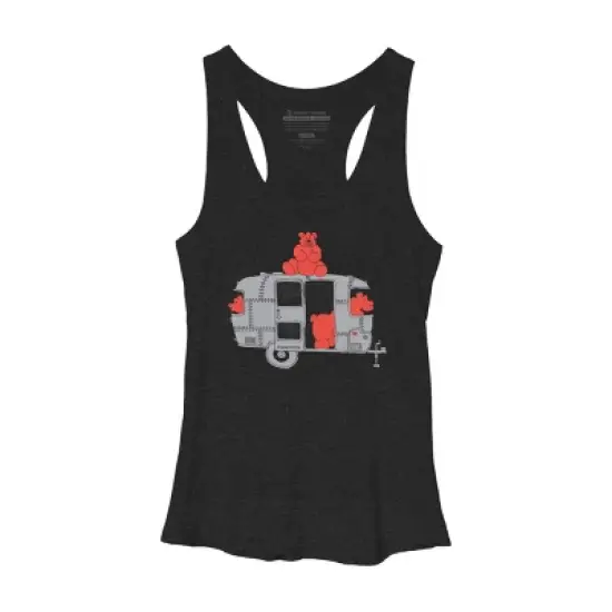 Women's Design By Humans Watch out That's A Bearstream By NDTank Racerback Tank Top image {2}