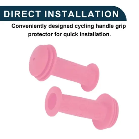 Unique Bargains Bike Handlebar Grips Covers 3.74" Pink 1 Pair image {5}