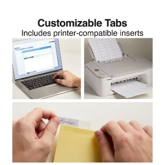 MyOfficeInnovations Big Tab Blank Paper Dividers 8-Tab Clear 4/Pack (13516/14482) 431424 image {1}