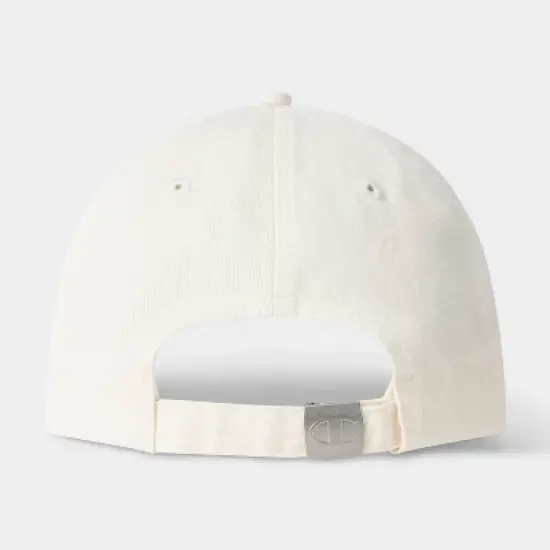Champion Adult Script Twill Baseball Hat - Cream image {1}