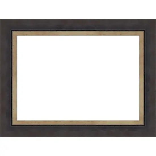 Amanti Art Hammered Charcoal Tan Framed Dry Erase Magnetic Board image {10}