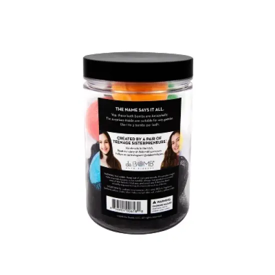 Da Bomb Bath Fizzers Amaze Balls Fruit Bath Bomb Jar - 12oz image {1}