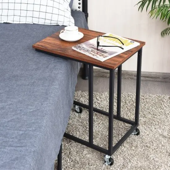 Laptop Holder Sofa Side End MobileTable Multiple Stand Desk Notebook Beside Wood image {3}