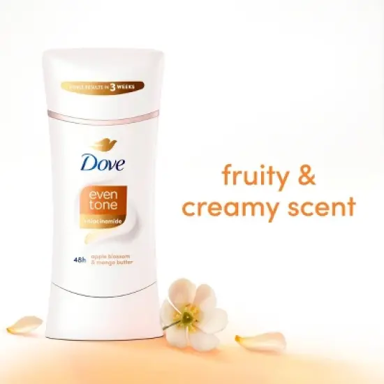 Dove Beauty Even Tone 48-Hour Women's Antiperspirant & Deodorant Stick - Apple Blossom & Mango Butter - 2.6oz image {4}
