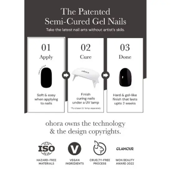 Ohora Gel Nail Art Basic Line - Heavenly Hues - 30ct image {5}