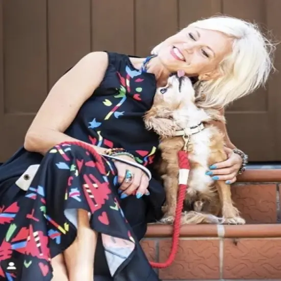 PoisePup &ndash; Luxury Pet Dog Collar &ndash; Soft Premium Italian Leather Padded Adjustable Collar for Small, Medium and Large Dogs - Hot Marine image {2}