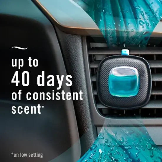 Febreze Luxe Car Air Freshener - Rainforest - 0.14 fl oz/2ct image {4}