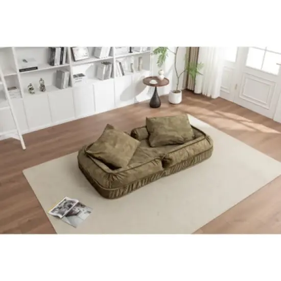 Polyester Human Dog Bed for Adult & Pets,with 5 Adjustable Position &Massage Pillow, Bean Bag floor sofa with 2 Soft Pillows image {12}