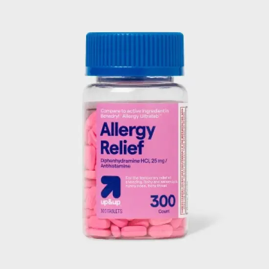 Diphenhydramine Hydrochloride Allergy Relief Tablets - up&up&trade; image {3}