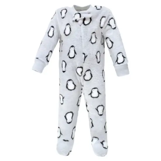 Hudson Baby Infant Boy Plush Sleep and Play, Gray Penguin image {2}