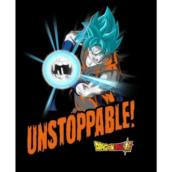 Dragon Ball Super Unstoppable Goku Boy's Black T-shirt image {1}