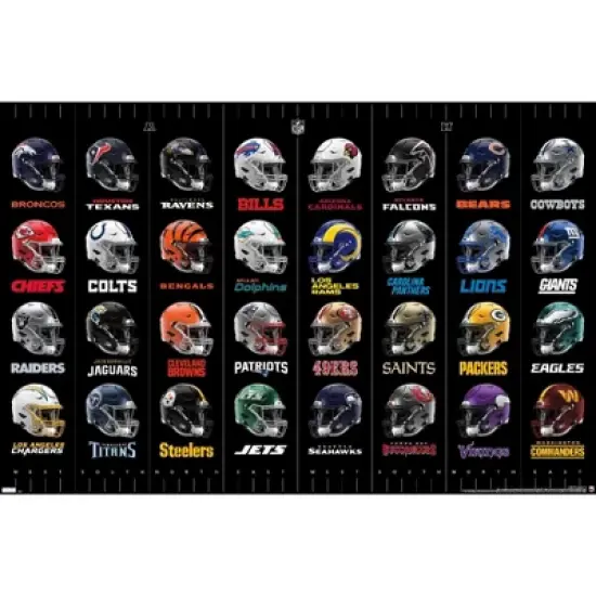 Trends International NFL League - Helmets 24 Unframed Wall Poster Prints image {6}