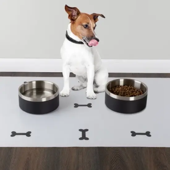 Set of 2 Dog Bowls 64oz Food and Water Bowls for Medium to Large Dogs Cats image {5}