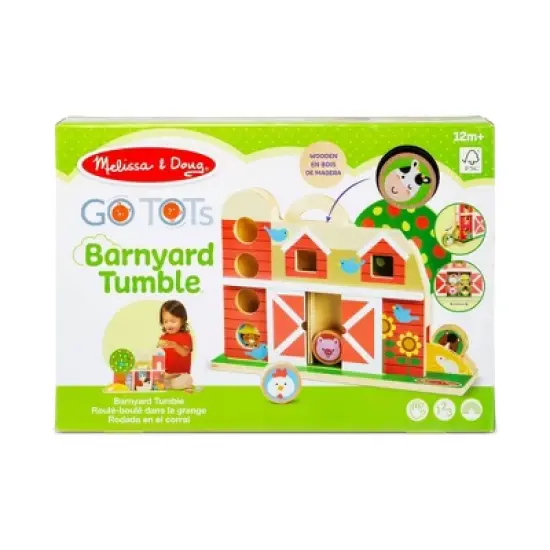 Melissa & Doug GO Tots Wooden Barnyard Tumble with 4 Disks image {2}