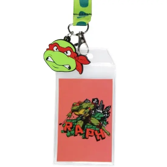 Teenage Mutant Ninja Turtles Character Design ID Badge Holder Lanyard, Raphael image {1}
