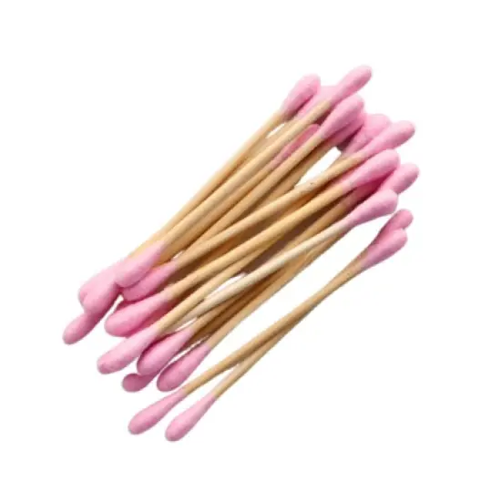 Mei Apothecary Biodegradable Pink Cotton Swabs - 200ct image {8}
